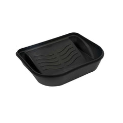 Handy Tek 5 qt Black Plastic Paint Tray / Pail Lid - Fits 3.5 gal Paint Pail - 14 3/4