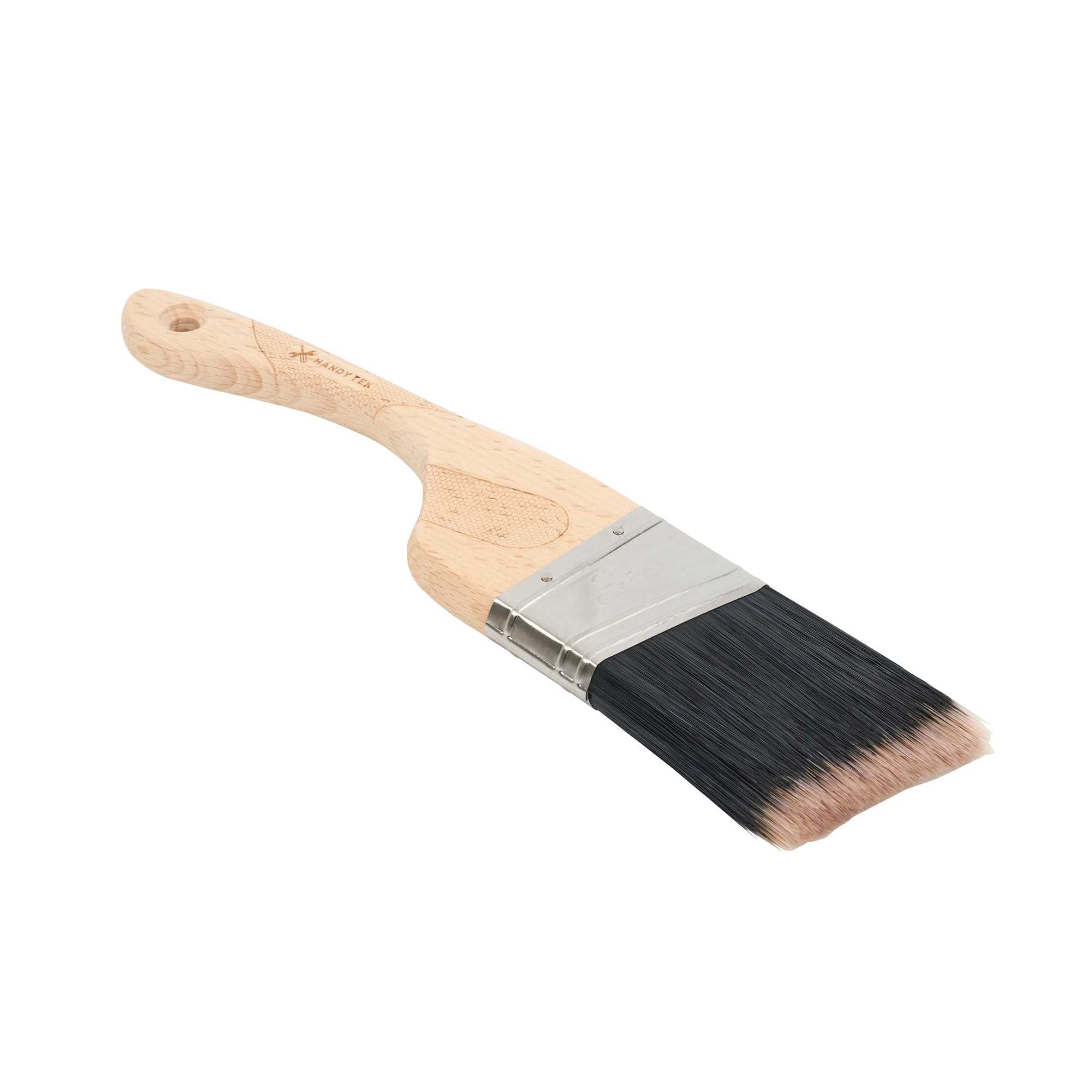 Handy Tek PBT / Nylon Paint Brush - Angled, Ergonomic Handle - 2 1/2" - 72 count box
