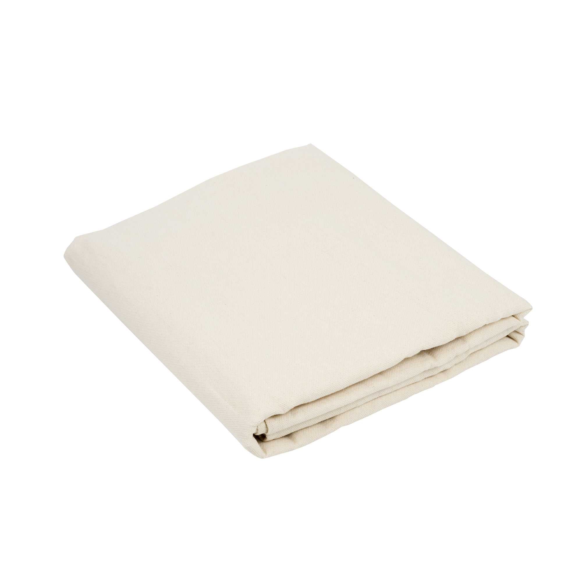 Handy Tek White Cotton Canvas Drop Cloth - Heavy Weight - 4' x 12' - 1 count box