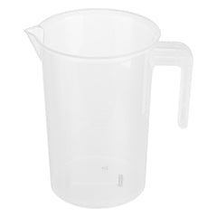 Chef 101 4 qt (16 cups) Clear Plastic Measuring Cup - 7 1/2