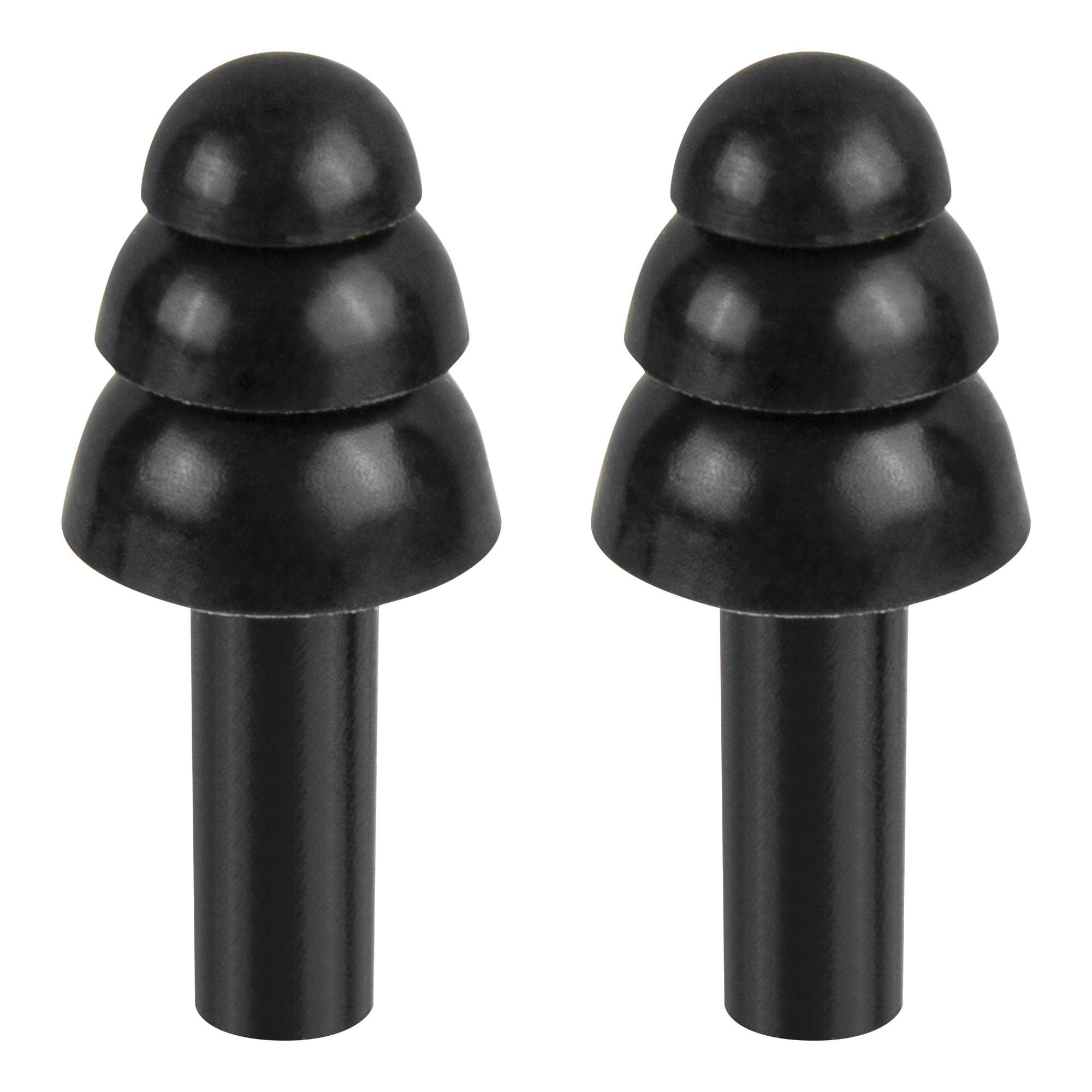 Be Safe Black Silicone Uncorded Earplugs - 10 pairs