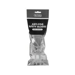 Be Safe Safety Glasses - Anti-Fog, Clear Frame with Clear Lens - 10 count box