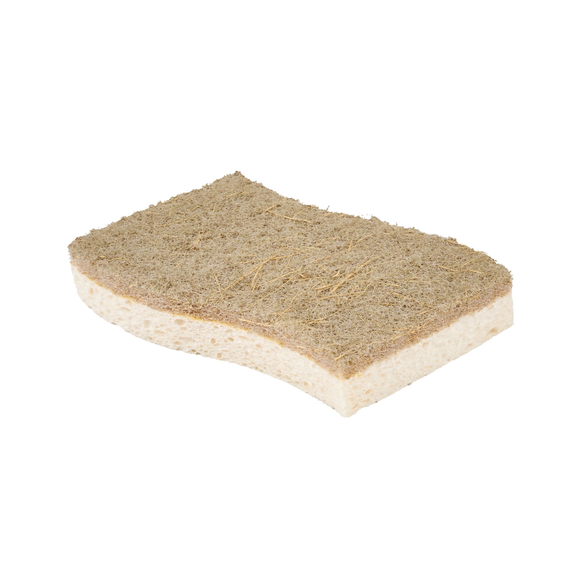 Clean Tek Professional White Cellulose Sponge / Coconut Heavy-Duty Scrubber Combo - Biodegradable - 4 1/2" x 2 3/4" x 3/4" - 24 count box