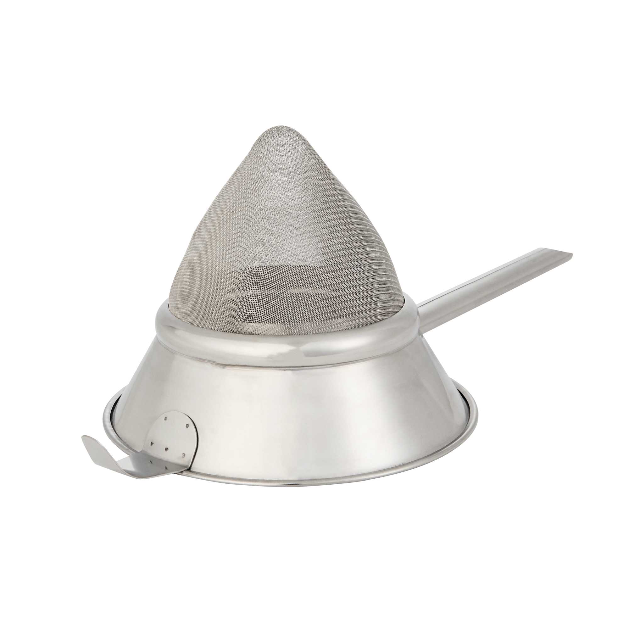 Met Lux Stainless Steel Bouillon / Chinois Strainer - Extra Fine Mesh - 8" - 1 count box