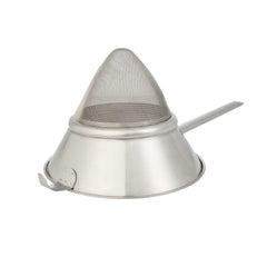 Met Lux Stainless Steel Bouillon / Chinois Strainer - Extra Fine Mesh - 10 1/4