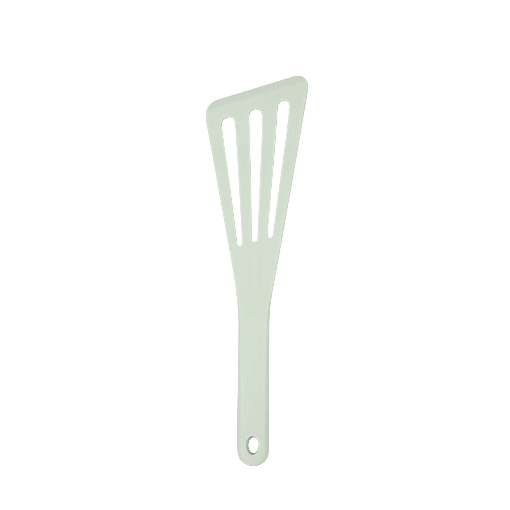 Met Lux Teal Silicone High Temperature Slotted Turner / Spatula - 12 1/4" - 1 count box