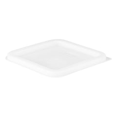 Met Lux Square White Polyethylene Lid - Fits 2 / 4 qt Food Storage Container - 1 count box