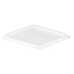 Met Lux Square White Polyethylene Lid - Fits 6 / 8 qt Food Storage Container - 40 count box