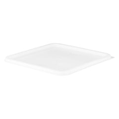 Met Lux Square White Polyethylene Lid - Fits 12 / 18 / 22 qt Food Storage Container - 20 count box