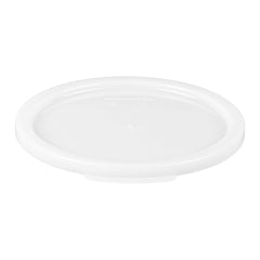 Met Lux Round White Polyethylene Lid - Fits 2 / 4 qt Food Storage Container - 40 count box