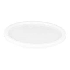 Met Lux Round White Polyethylene Lid - Fits 6 / 8 qt Food Storage Container - 10 count box