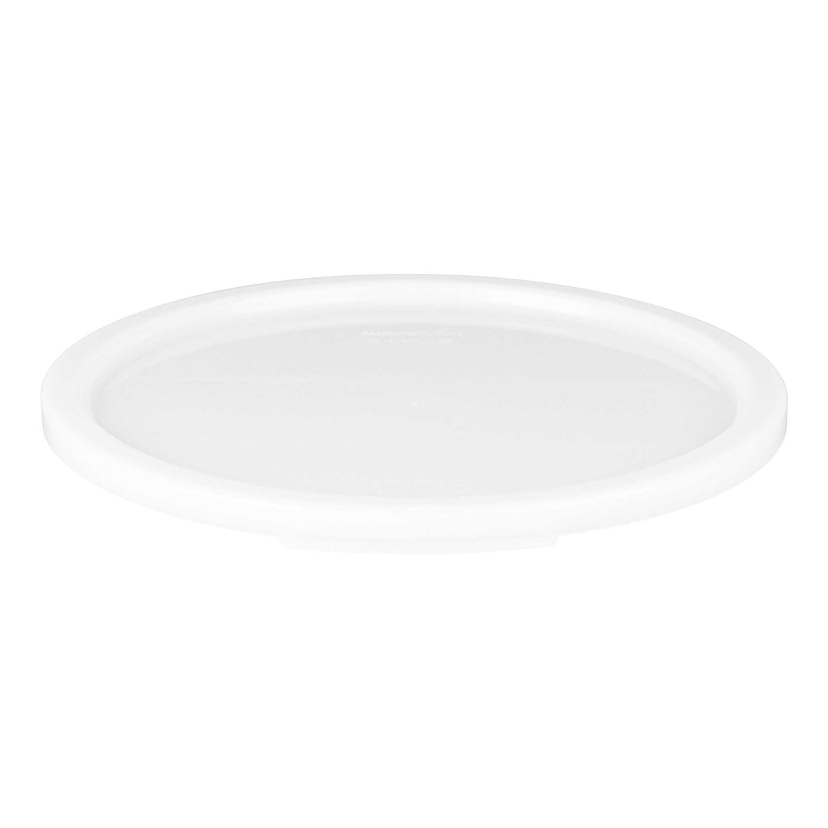 Met Lux Round White Polyethylene Lid - Fits 12 / 18 / 22 qt Food Storage Container - 10 count box