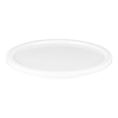 Met Lux Round White Polyethylene Lid - Fits 12 / 18 / 22 qt Food Storage Container - 10 count box
