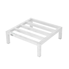 Kitchen Tek Square Silver Aluminum Dunnage Rack - 1500 Lb Capacity - 24