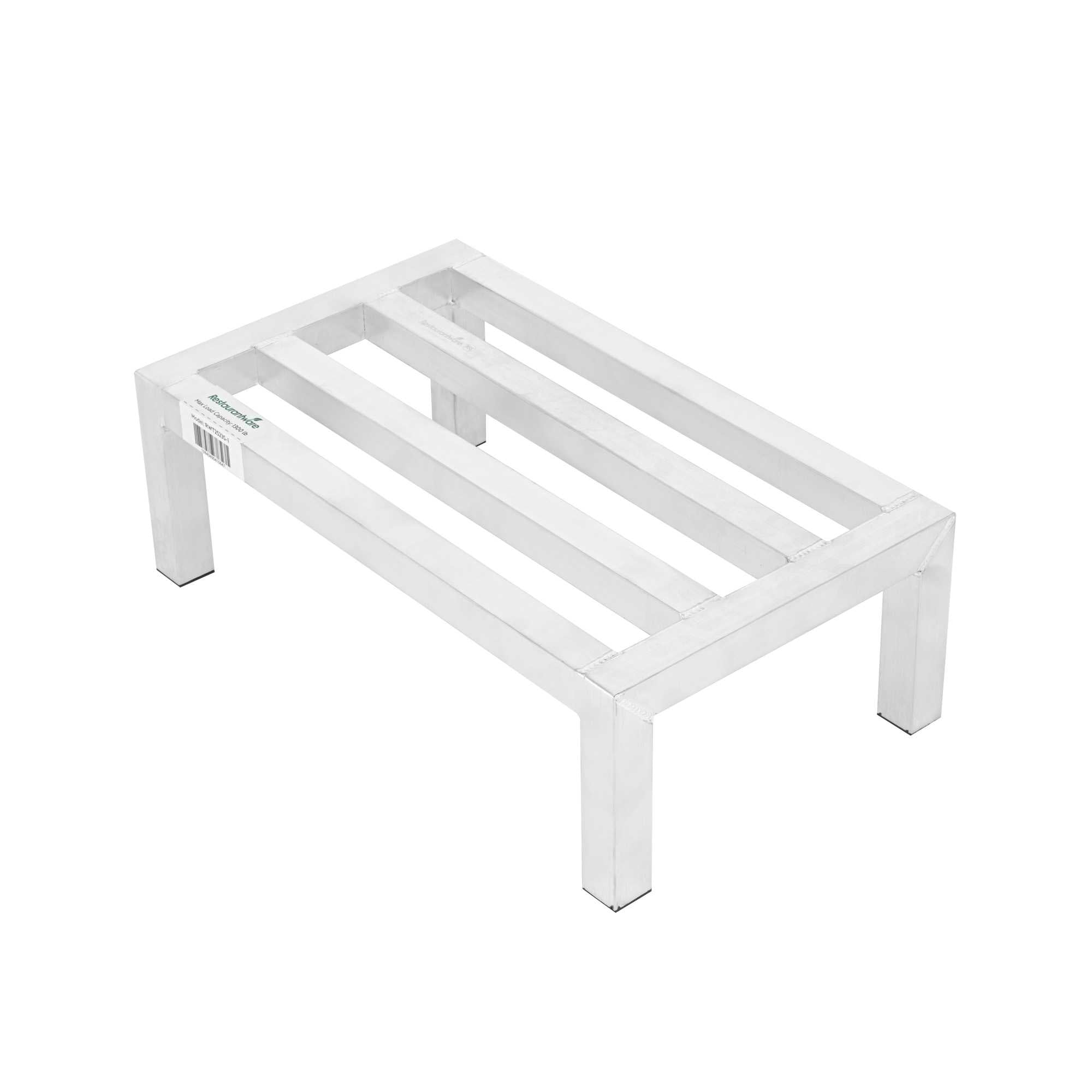 Kitchen Tek Aluminum Dunnage Rack - 1300 Lb Capacity - 24" x 14" x 8" - 1 count box