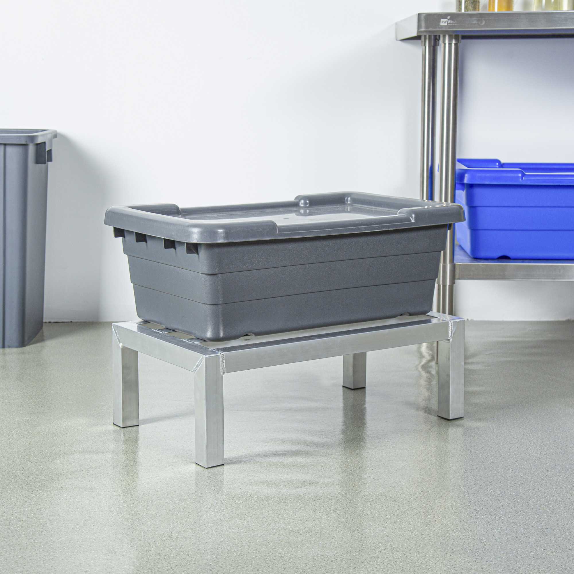Kitchen Tek Aluminum Dunnage Rack - 1300 Lb Capacity - 24" x 14" x 8" - 1 count box