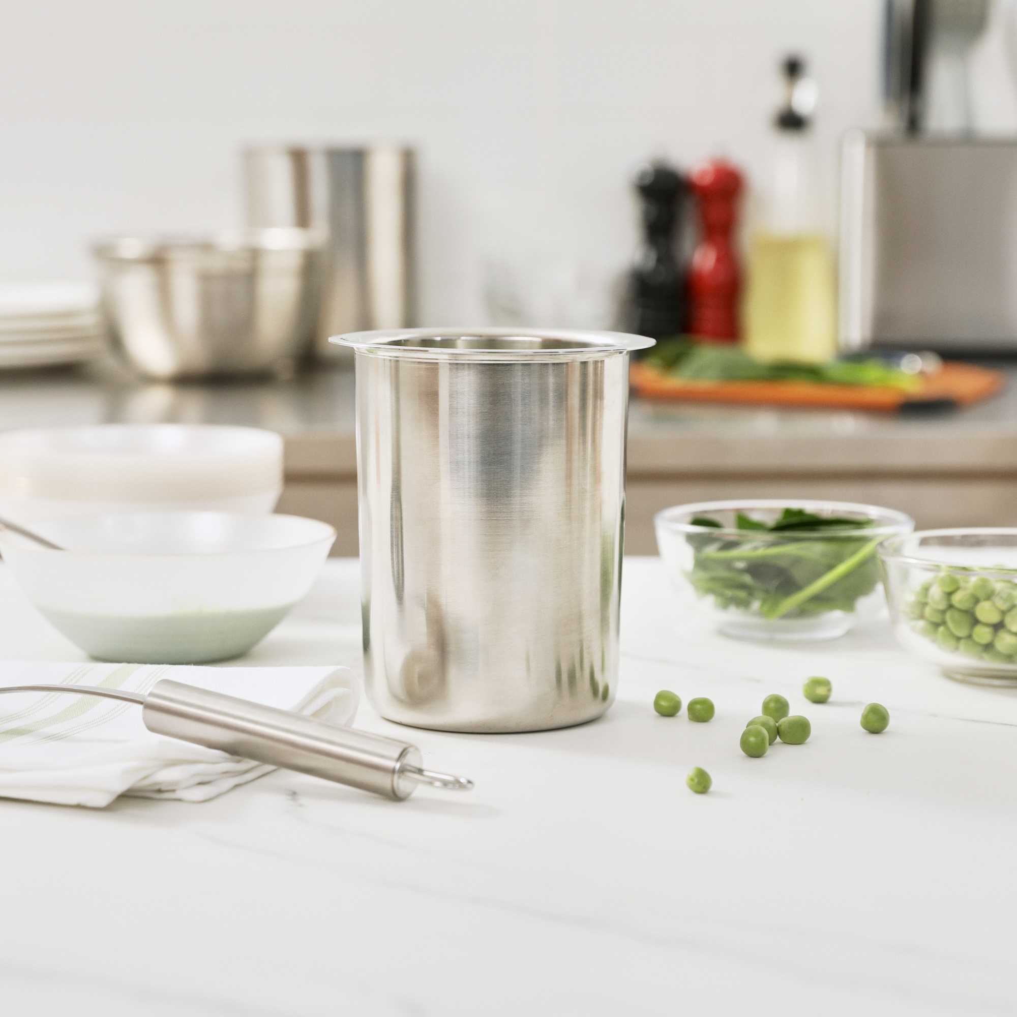 Met Lux 1.25 qt Commercial Grade Stainless Steel Bain Marie Pot - 6 count box