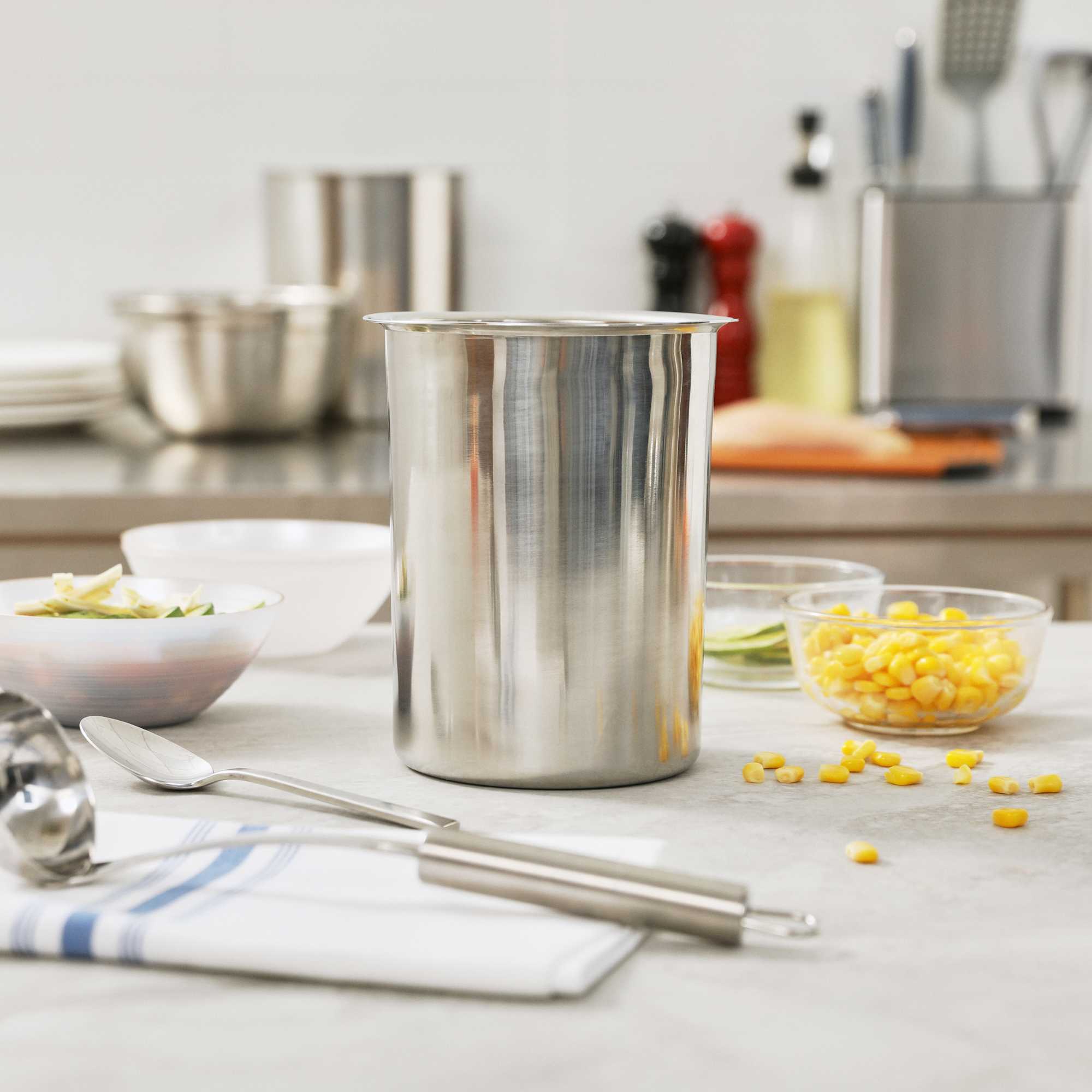 Met Lux 2 qt Commercial Grade Stainless Steel Bain Marie Pot - 6 count box