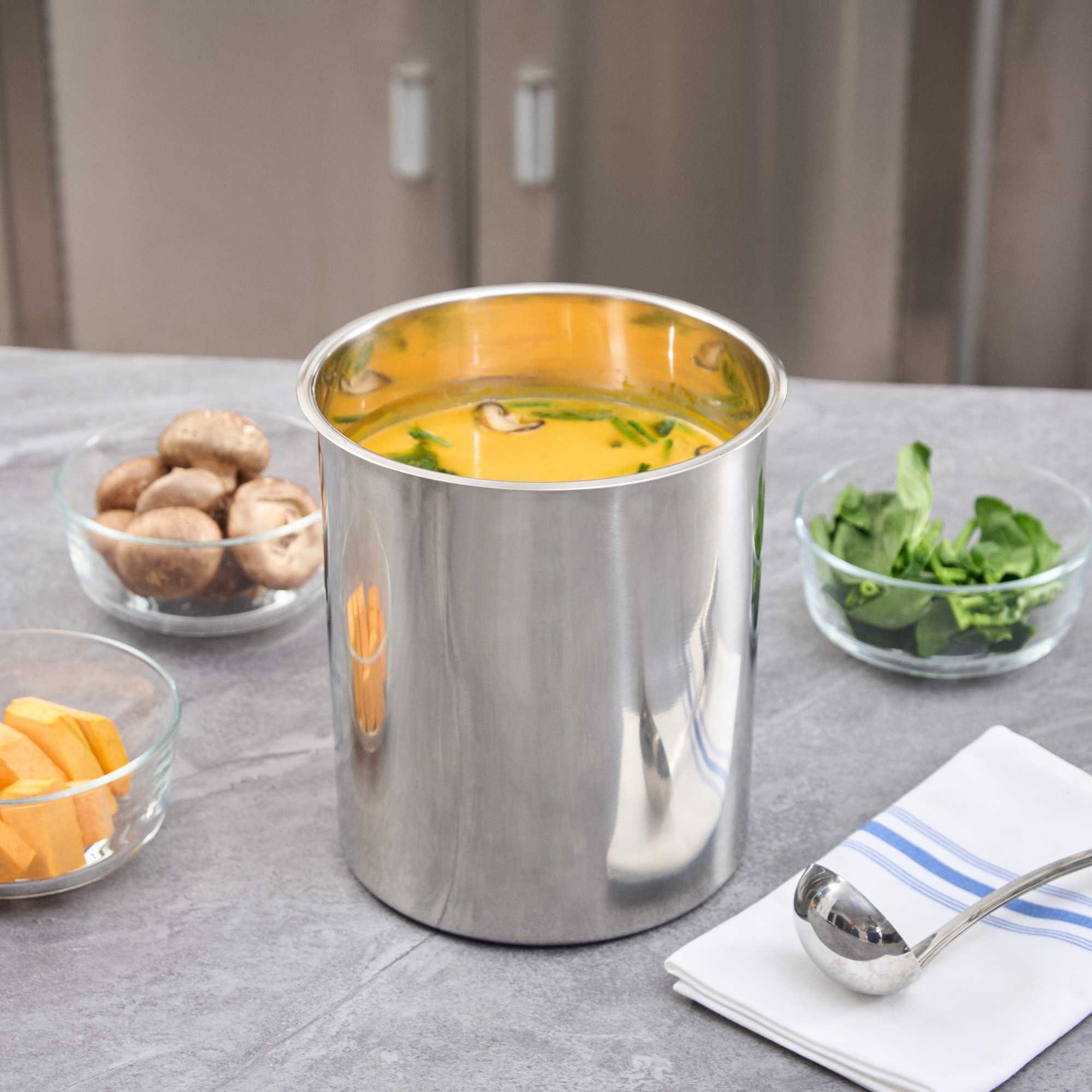 Met Lux 6 qt Commercial Grade Stainless Steel Bain Marie Pot - 6 count box