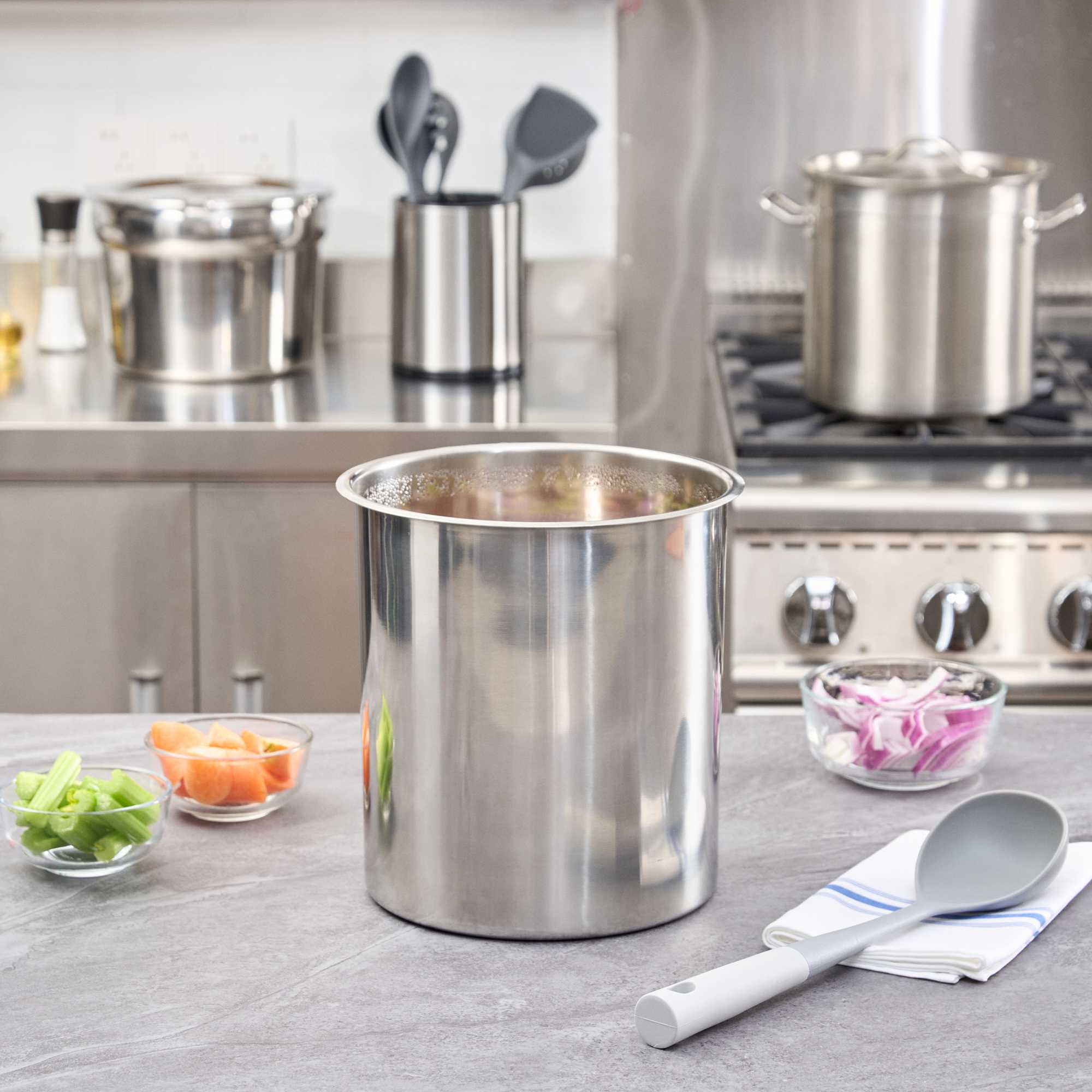 Met Lux 12 qt Commercial Grade Stainless Steel Bain Marie Pot - 6 count box
