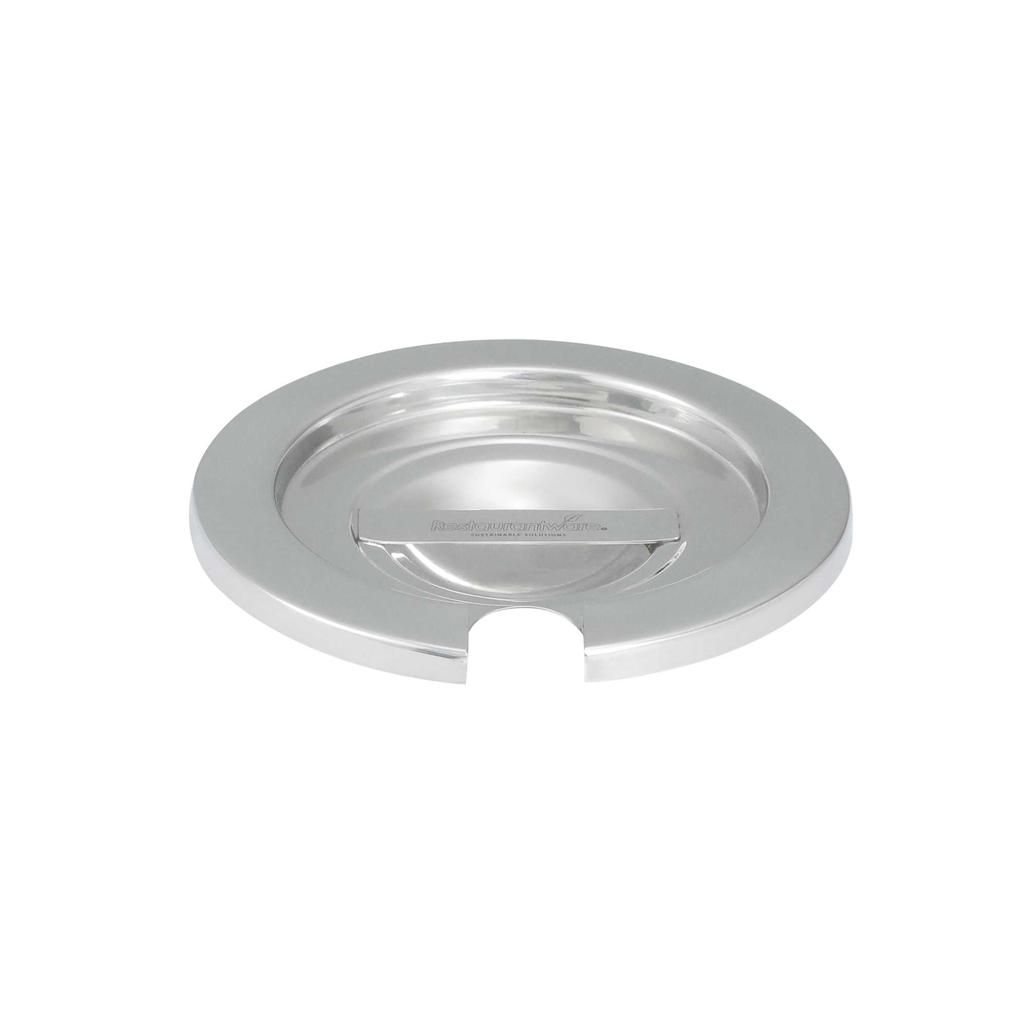 Met Lux Commercial Grade Notched Stainless Steel Vegetable Inset Cover - Fits 2.5 qt Pot - 6 count box