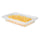 Met Lux Rectangle Clear Polycarbonate Food Storage Box - Graduation Markings, Labeling Windows - 18" x 12" x 3 1/2" - 1 count box