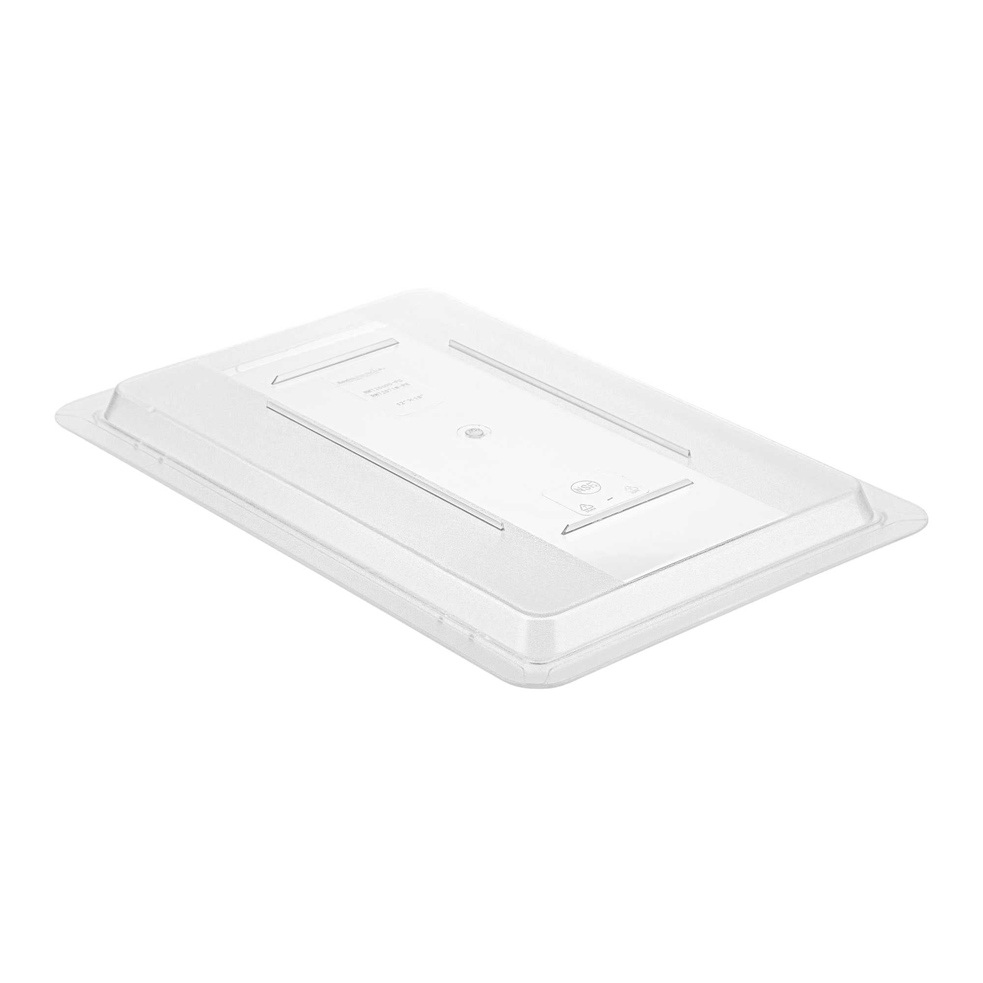 Met Lux Rectangle Clear Polycarbonate Lid - Fits Food Storage Boxes - 18" x 12" x 1" - 1 count box