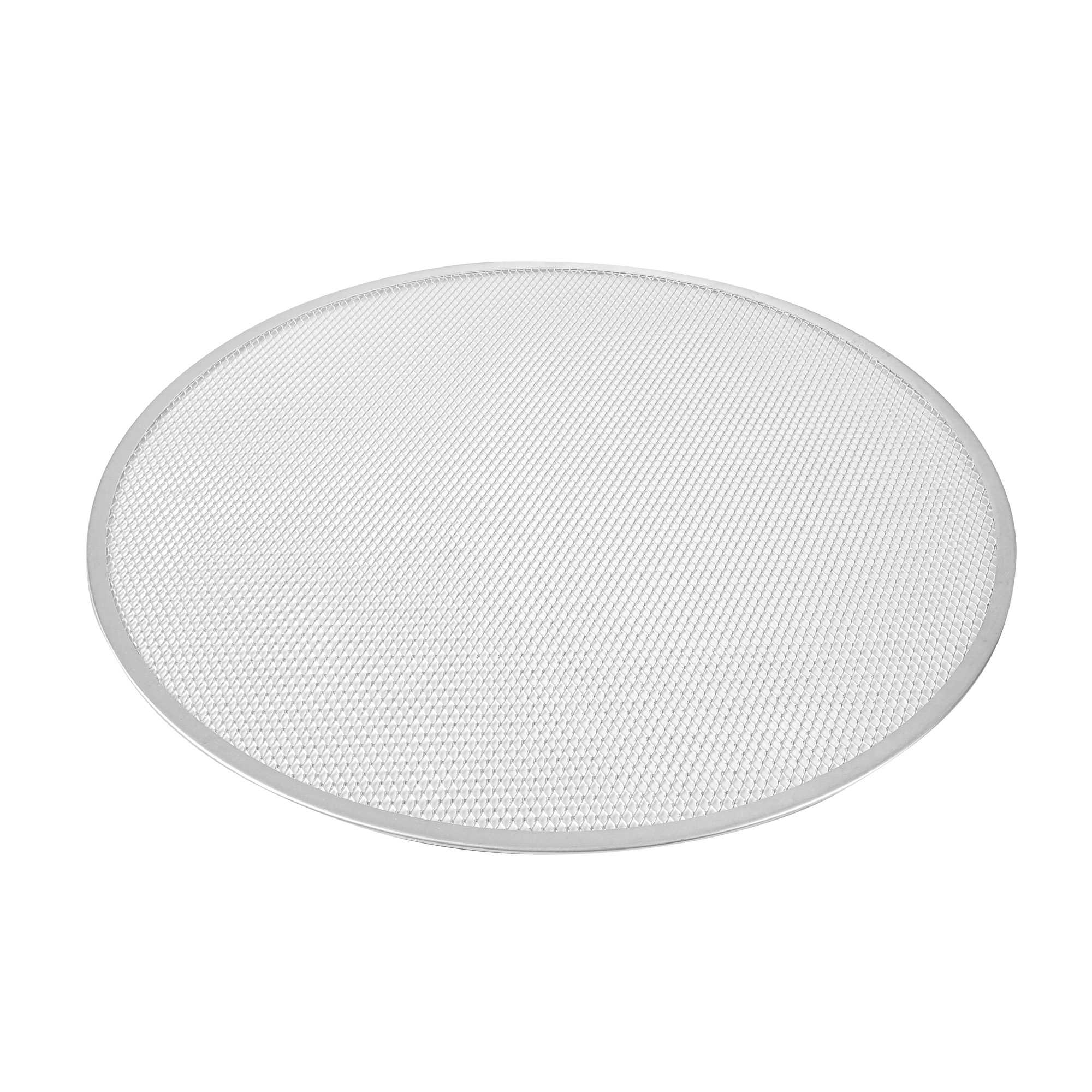 Pizzaly Round Aluminum Pizza Screen - 22" x 22" x 1/4" - 1 count box