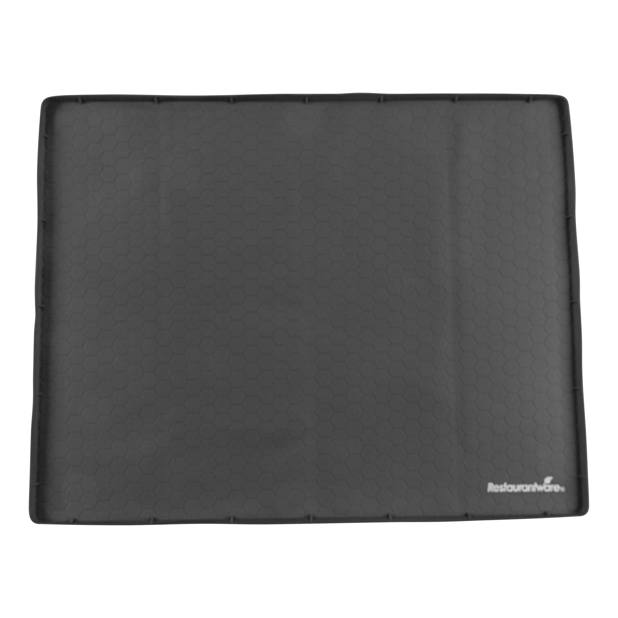 Comfy Grip Rectangle Black Silicone Under Sink Mat - 28" x 22" - 1 count box