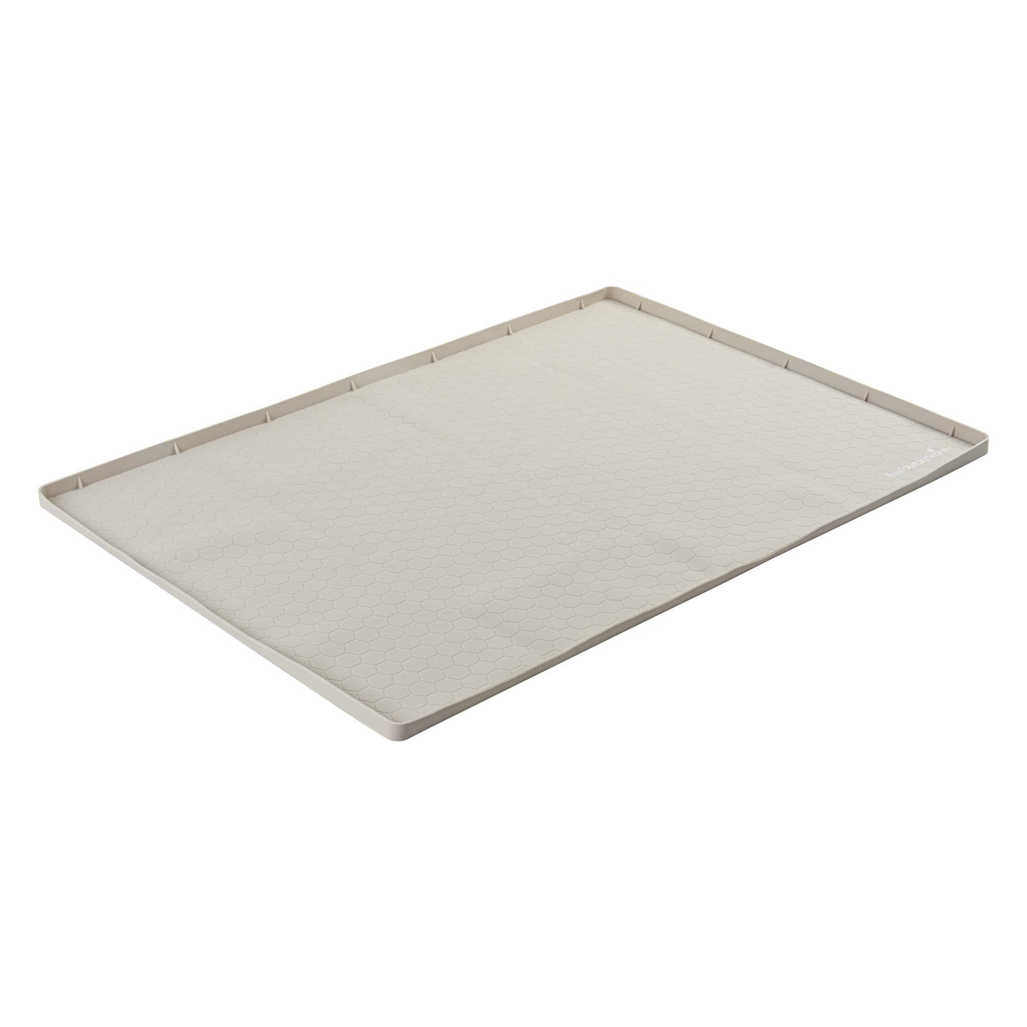 Comfy Grip Rectangle Beige Silicone Under Sink Mat - 31" x 22" - 1 count box