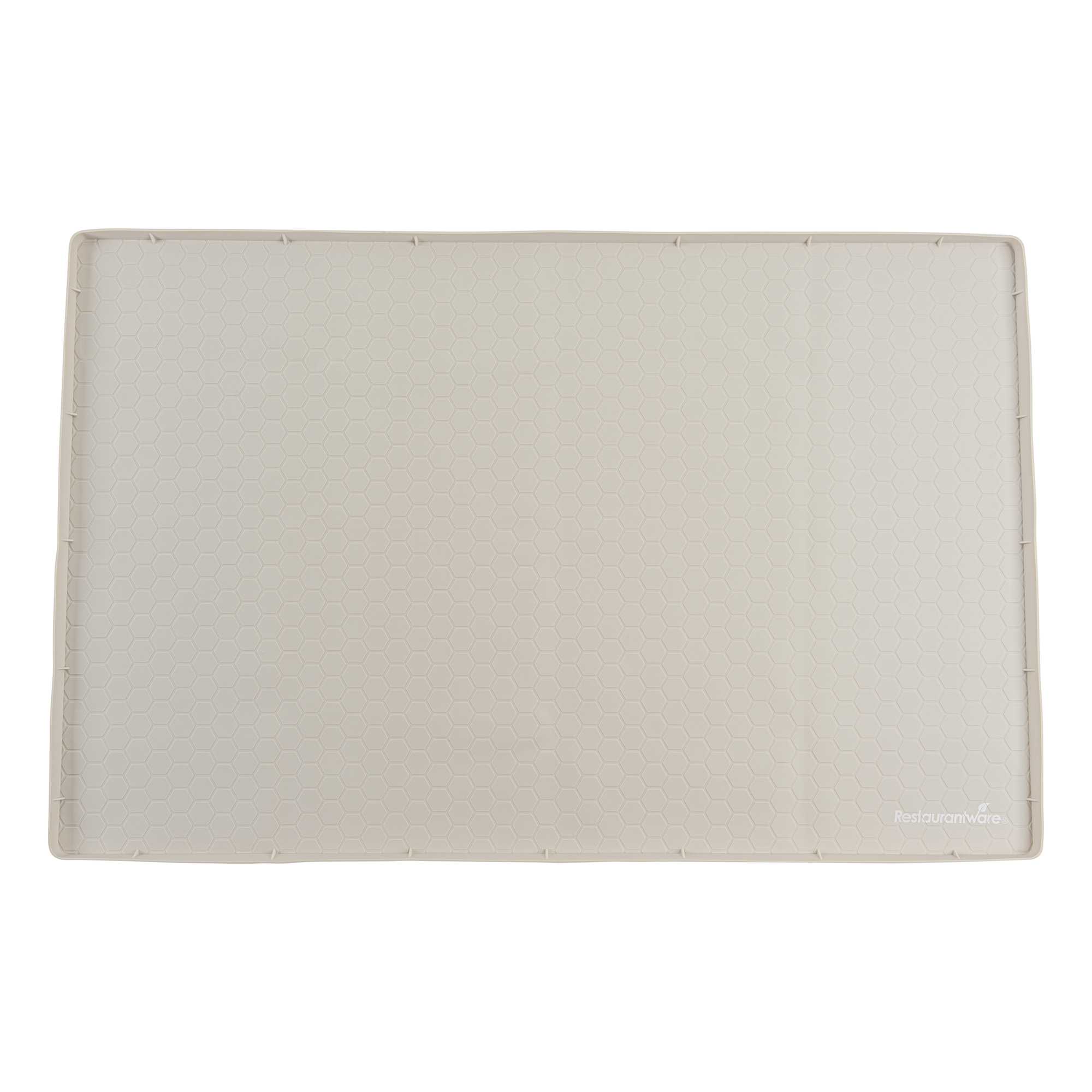 Comfy Grip Rectangle Beige Silicone Under Sink Mat - 34" x 22" - 1 count box