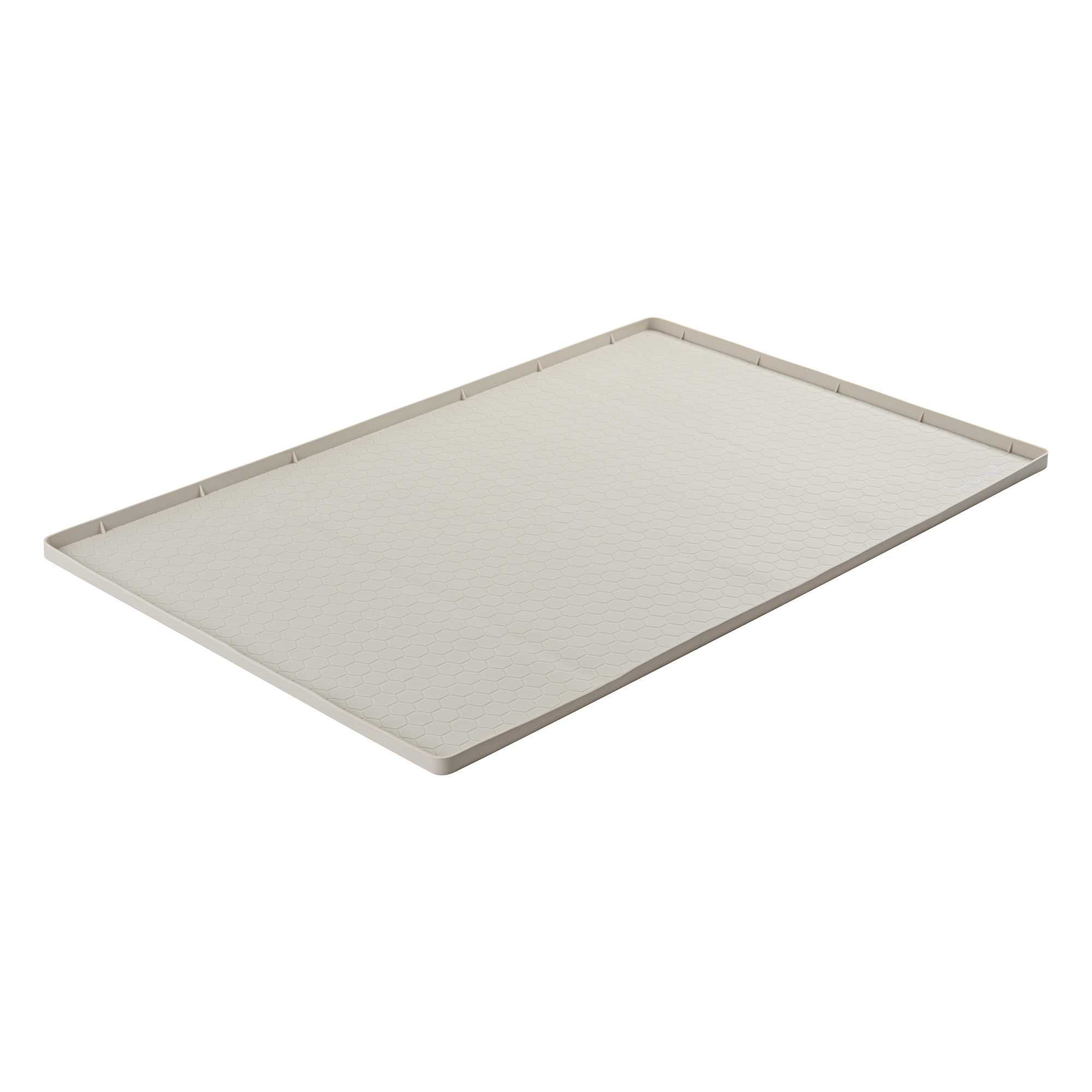 Comfy Grip Rectangle Beige Silicone Under Sink Mat - 34" x 22" - 1 count box