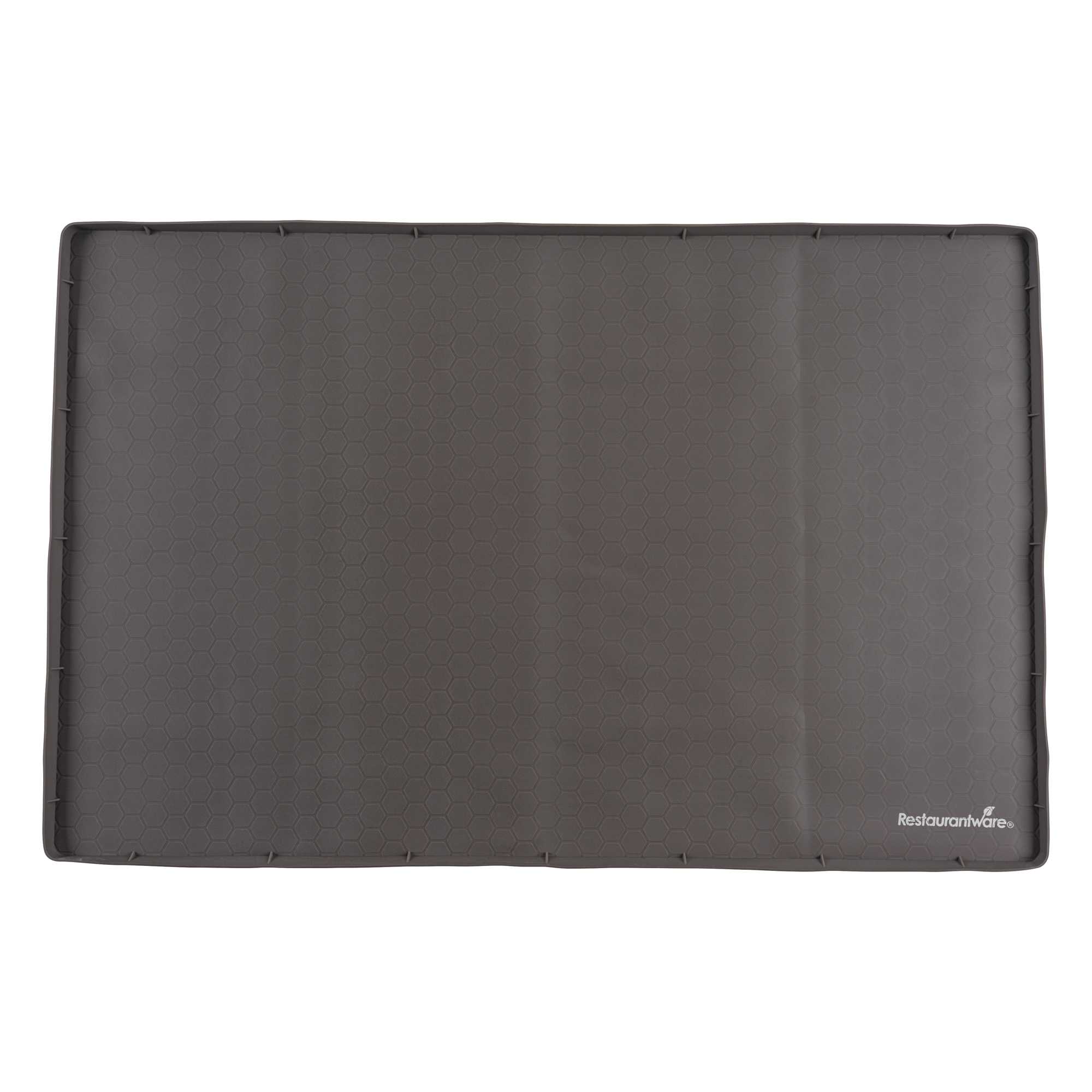 Comfy Grip Rectangle Brown Silicone Under Sink Mat - 34" x 22" - 1 count box