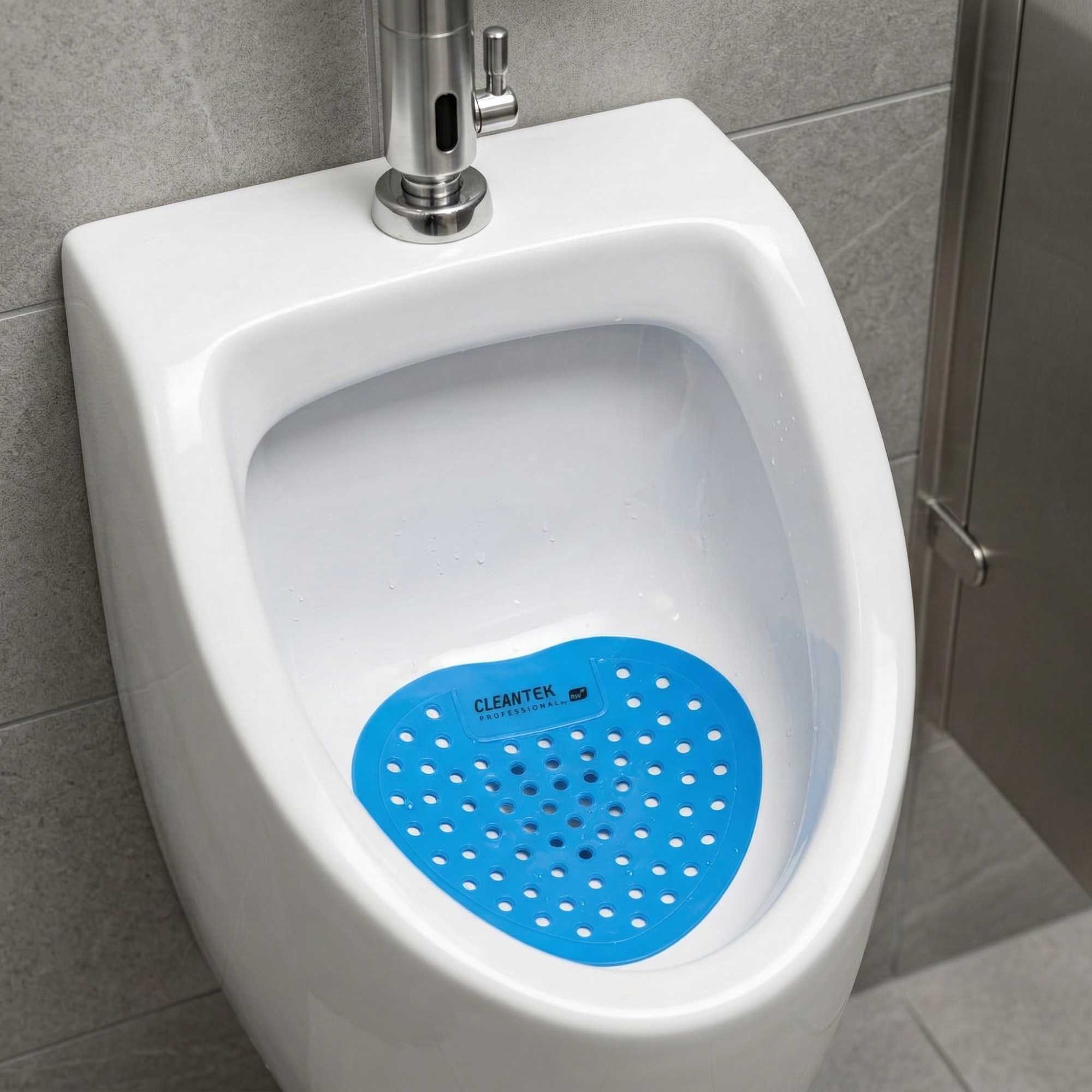Clean Tek Professional Floral Scent Deodorized Urinal Screen - with Glove - 12 count box