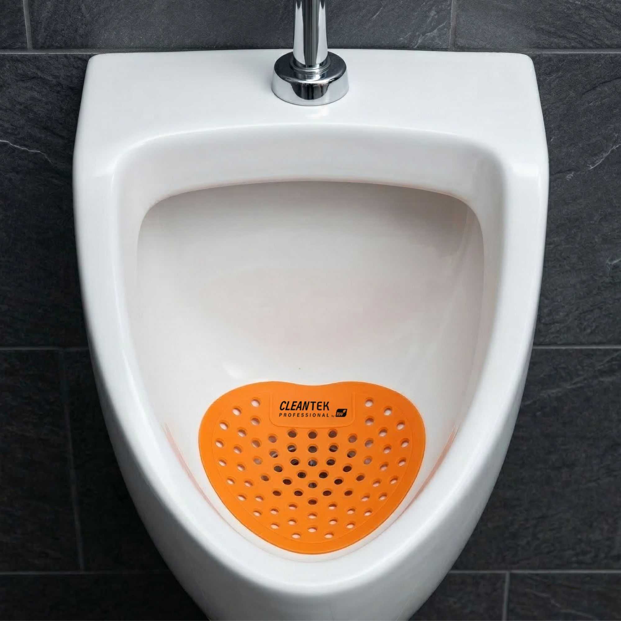 Clean Tek Professional Citrus Scent Deodorized Urinal Screen - with Glove - 12 count box
