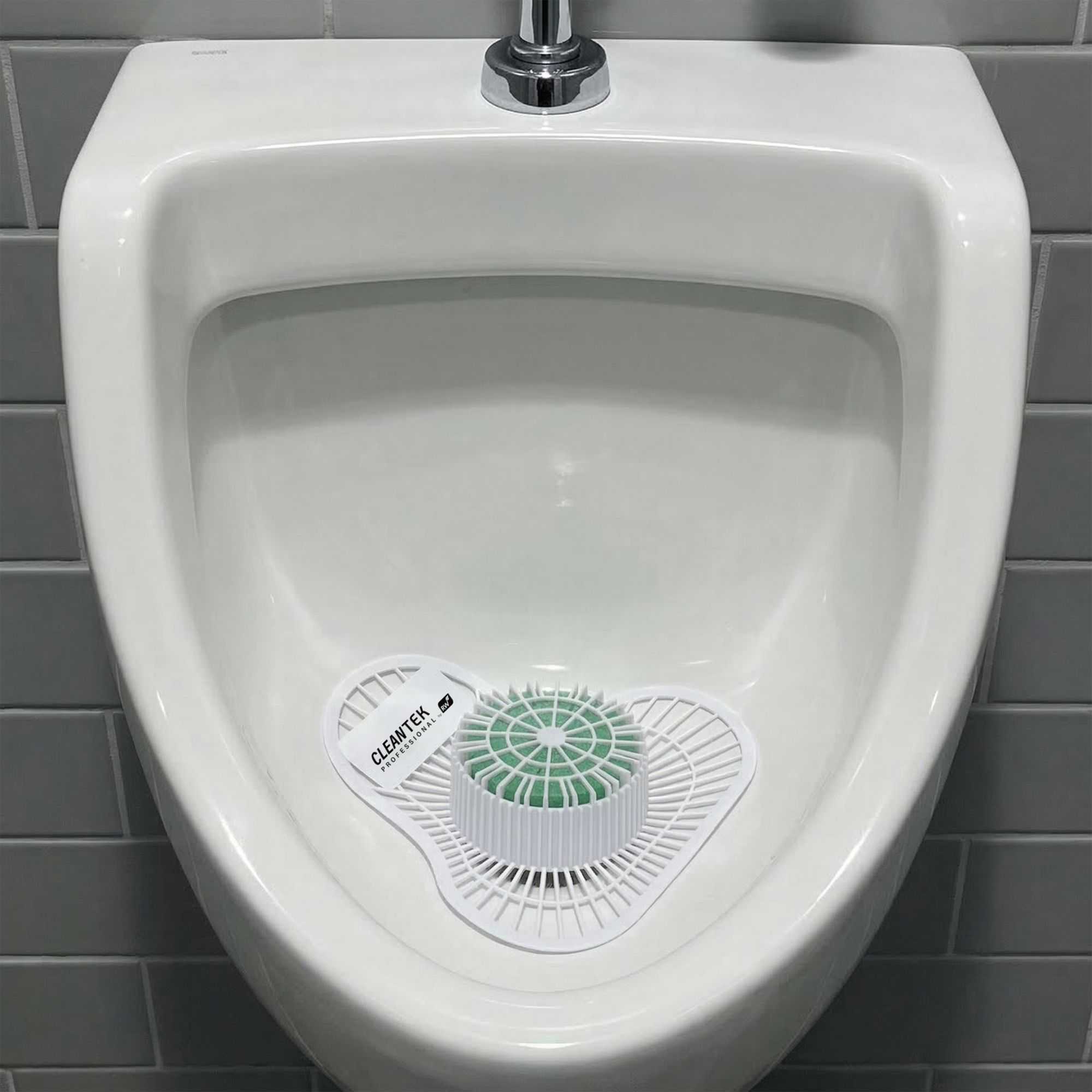 Clean Tek Professional Urinal Screen with Pine Scent Block - 12 count box
