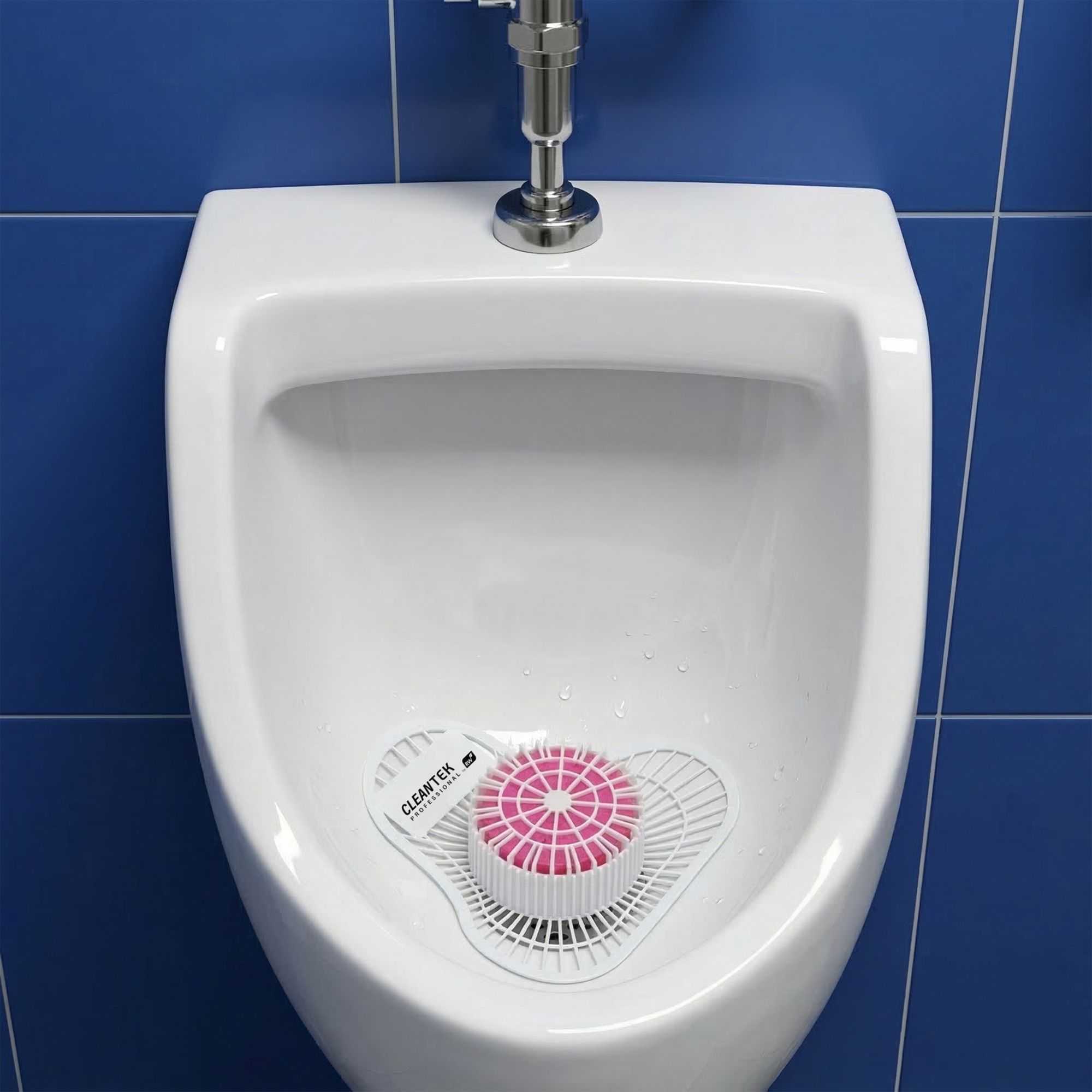 Clean Tek Professional Urinal Screen with Cherry Scent Block - 12 count box