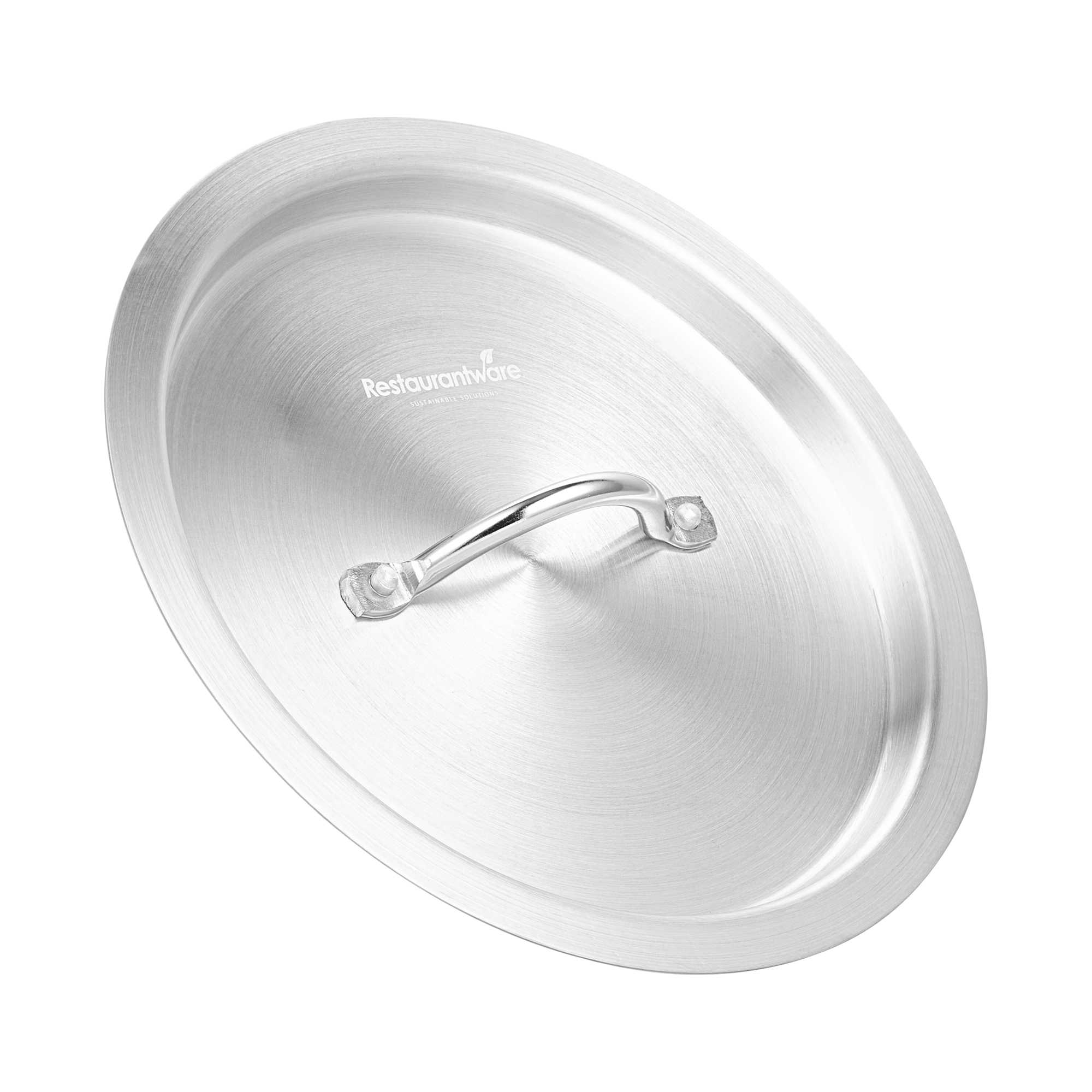Met Lux Aluminum Sauce Pan Lid - Fits 4.5 qt Pan - 10 1/4" x 10 1/4" x 1 1/4" - 1 count box