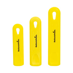 Met Lux 3-Piece Yellow Silicone Removable Pan Handle Sleeve Set - For 2.75 to 10 qt Aluminum Sauce Pans, 7