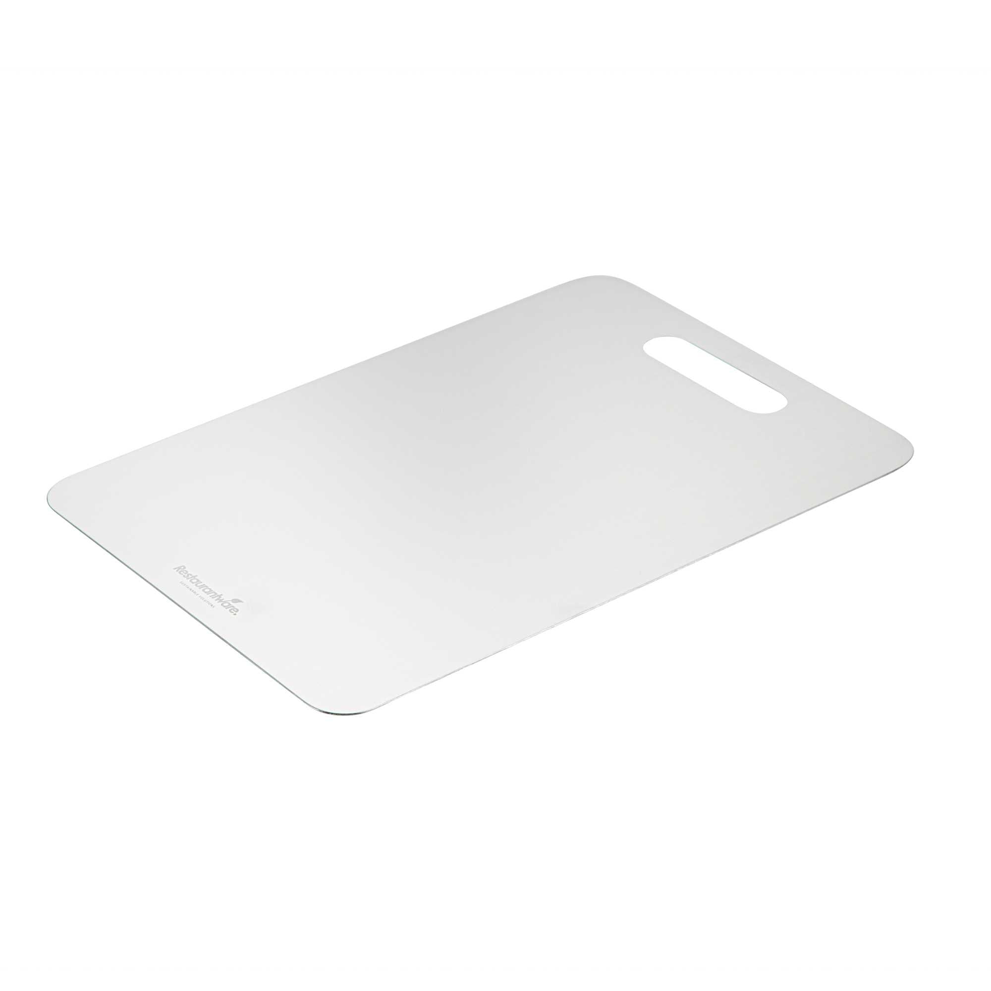 Met Lux Rectangle Titanium Medium Cutting Board - 14 1/4" x 9 3/4" - 1 count box