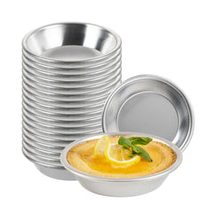 Pastry Tek 18 Gauge Mini Aluminum Pie Pan - 4