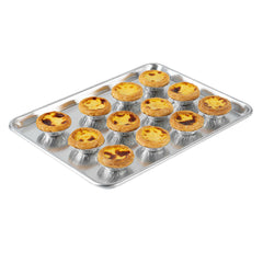 Met Lux 12-gauge Half Size Aluminum Bun / Sheet Pan - Heavy -Duty, Open Beaded Rim - 13