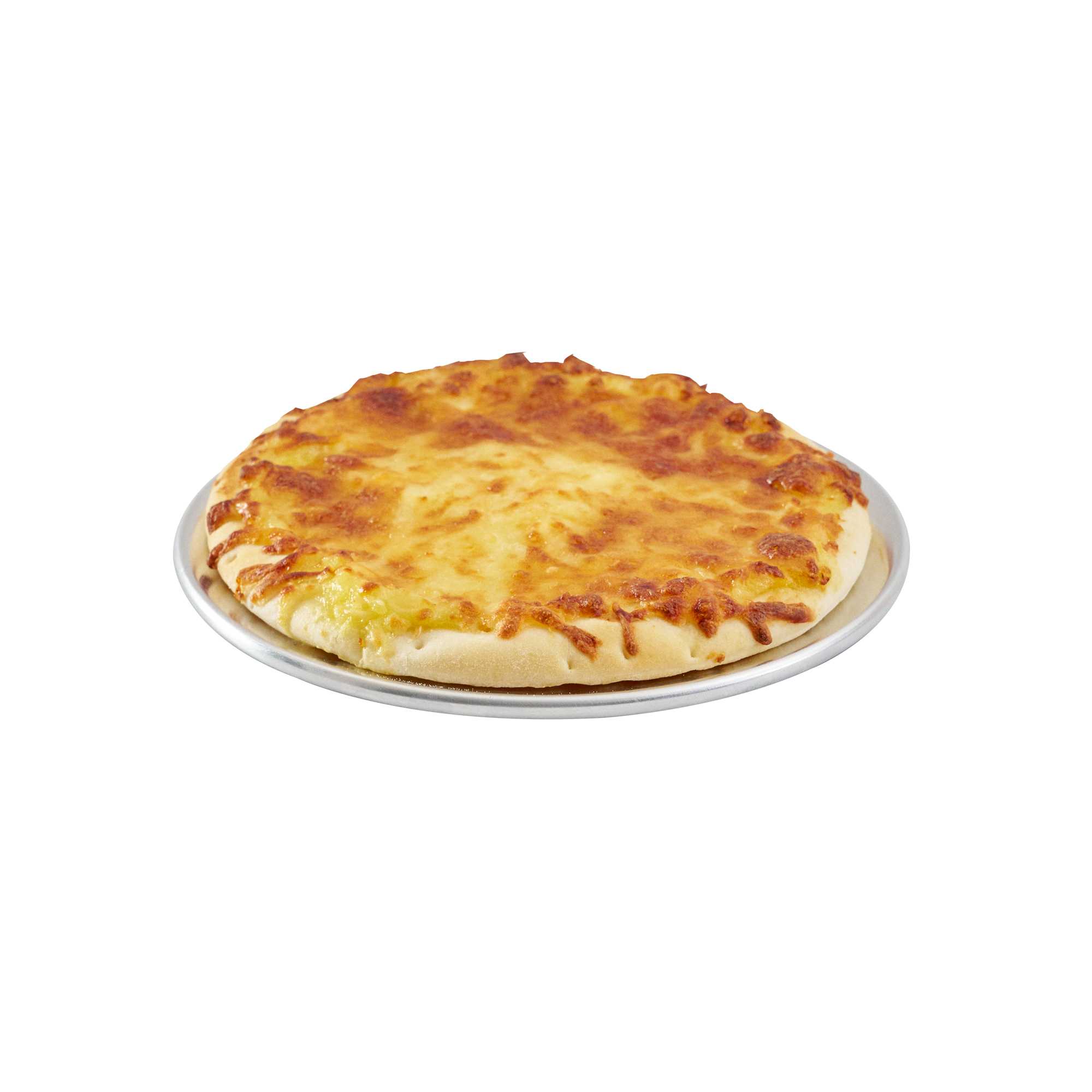 Pizzaly Aluminum Wide Rim Pizza Pan - 7" x 7" - 1 count box