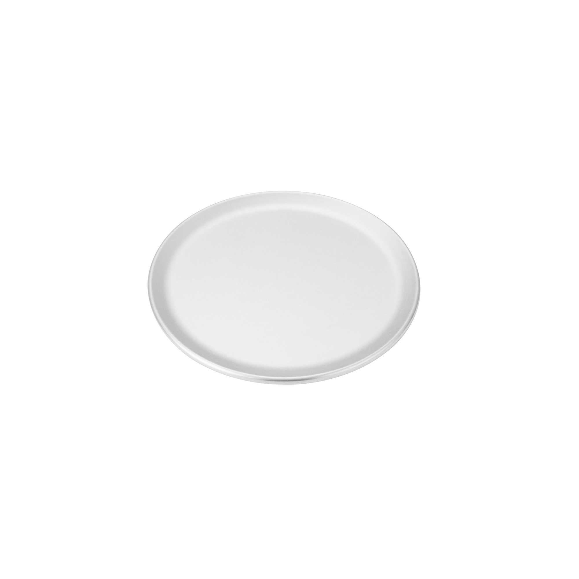 Pizzaly Aluminum Coupe Pizza Pan - 8" x 8" - 1 count box