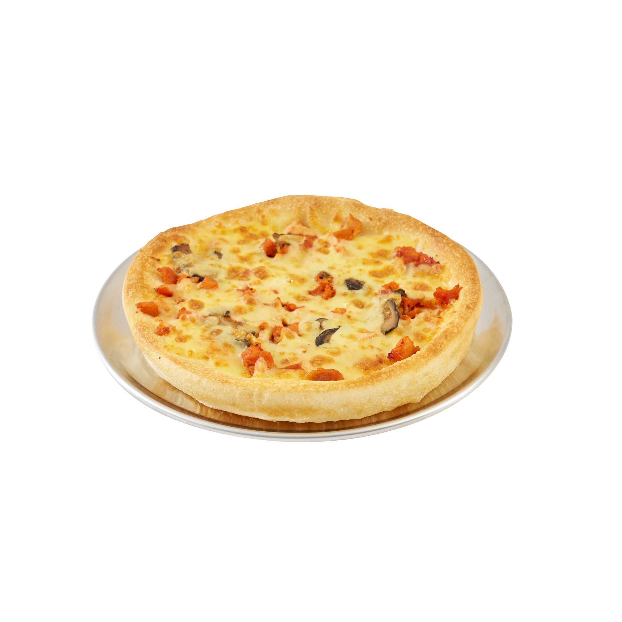 Pizzaly Aluminum Coupe Pizza Pan - 9" x 9" - 1 count box