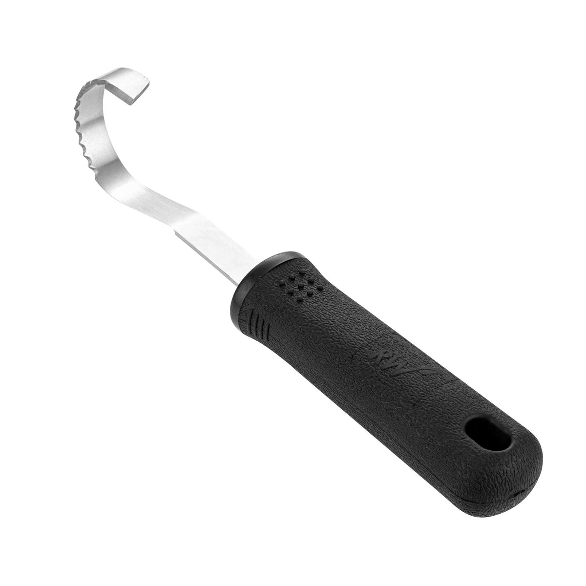 Comfy Grip Stainless Steel Butter Curler - with Black Nylon Soft-Grip Handle - 7 1/4" x 1 1/2" x 1" - 12 count box