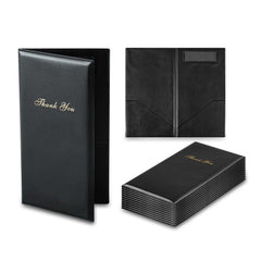 Chef 101 Black Guest Check Presenter - 10 1/4