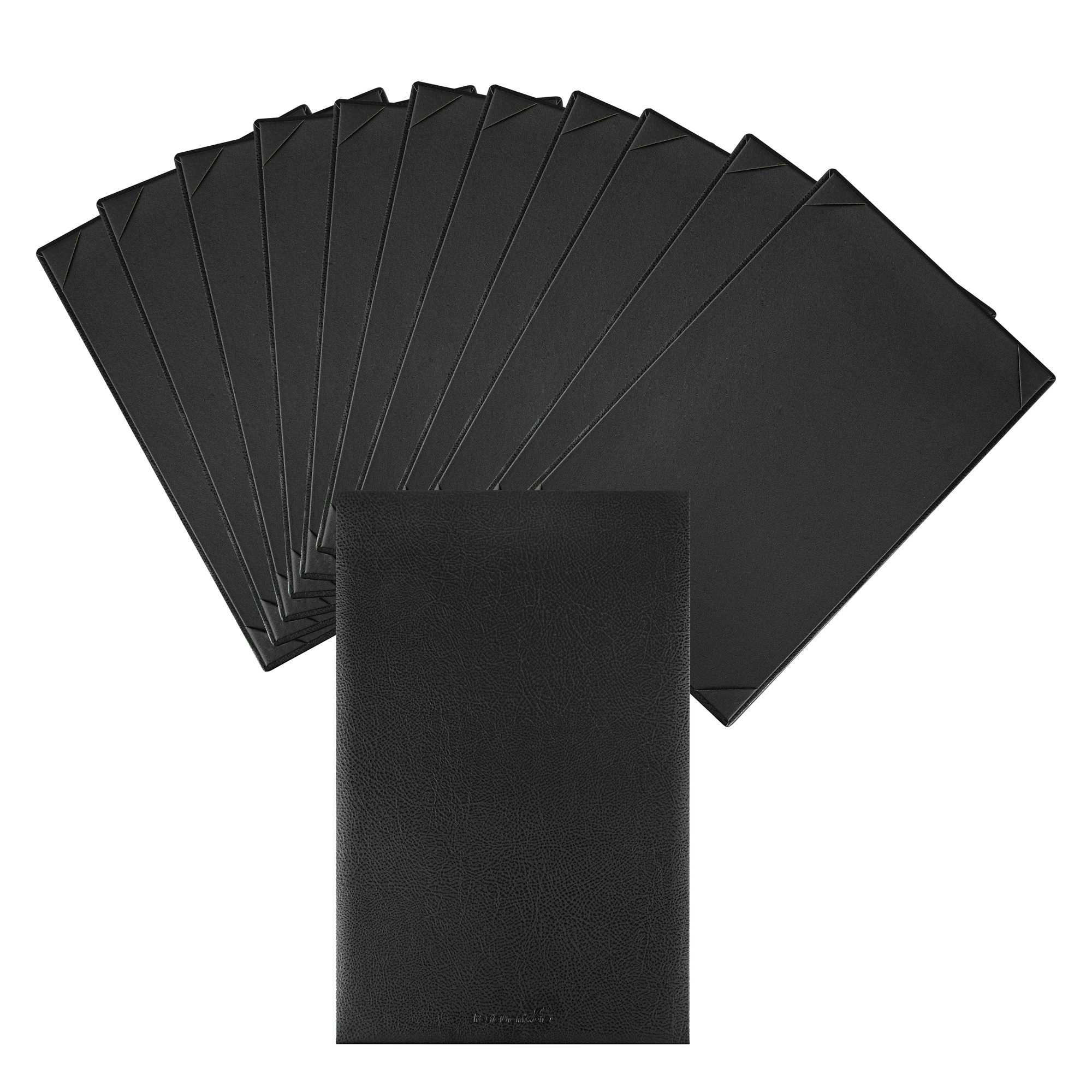 Chef 101 Black Vinyl Menu Board - Single Panel, 1-View - 8 1/2" x 14" - 1 count box