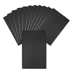 Chef 101 Black Vinyl Menu Board - Single Panel, 2-View - 8 1/2