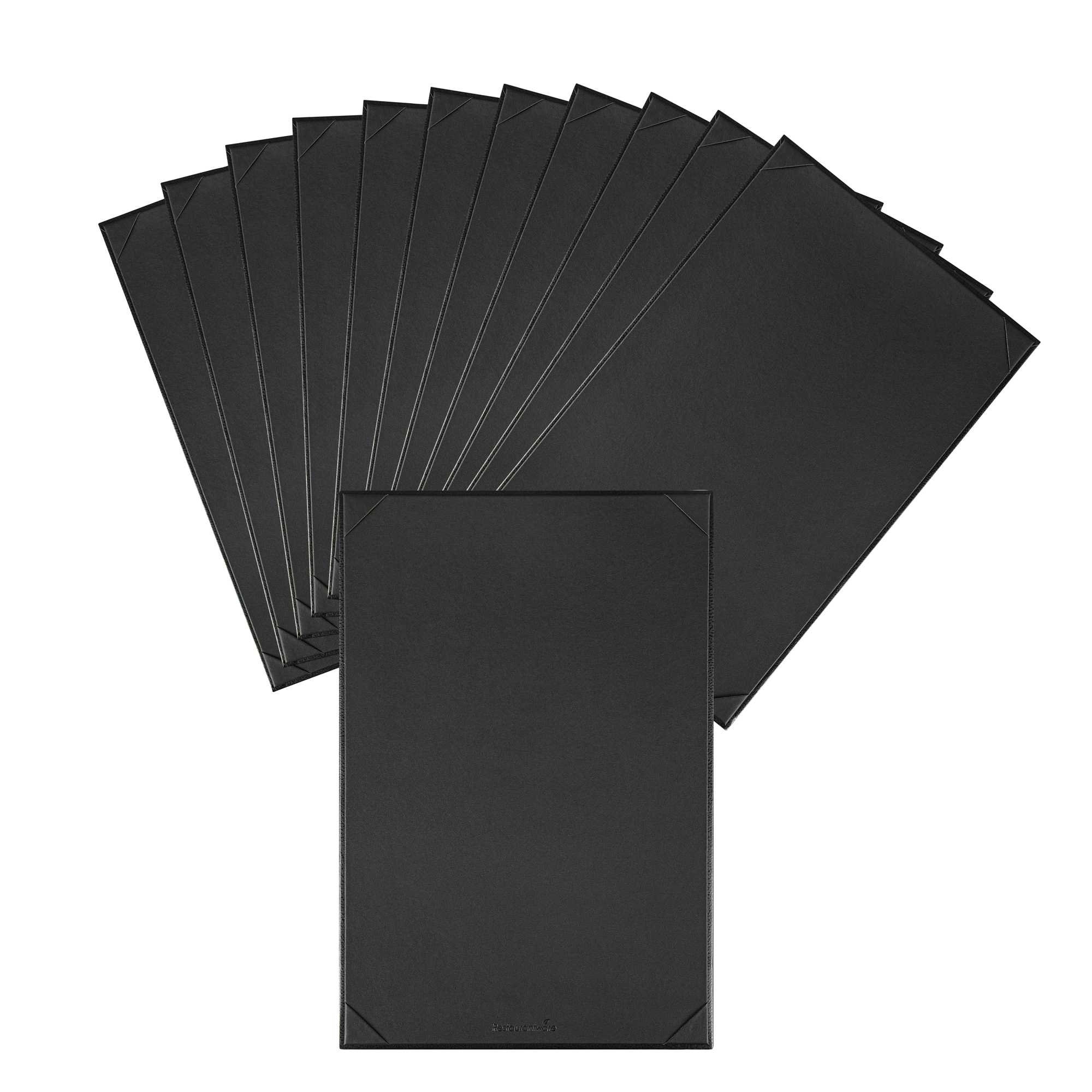 Chef 101 Black Vinyl Menu Board - Single Panel, 2-View - 11" x 17" - 1 count box